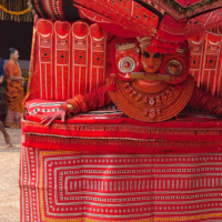 Theyyam, religious rituals, Malabar area, Thai Paradevatha full closeup 200x200